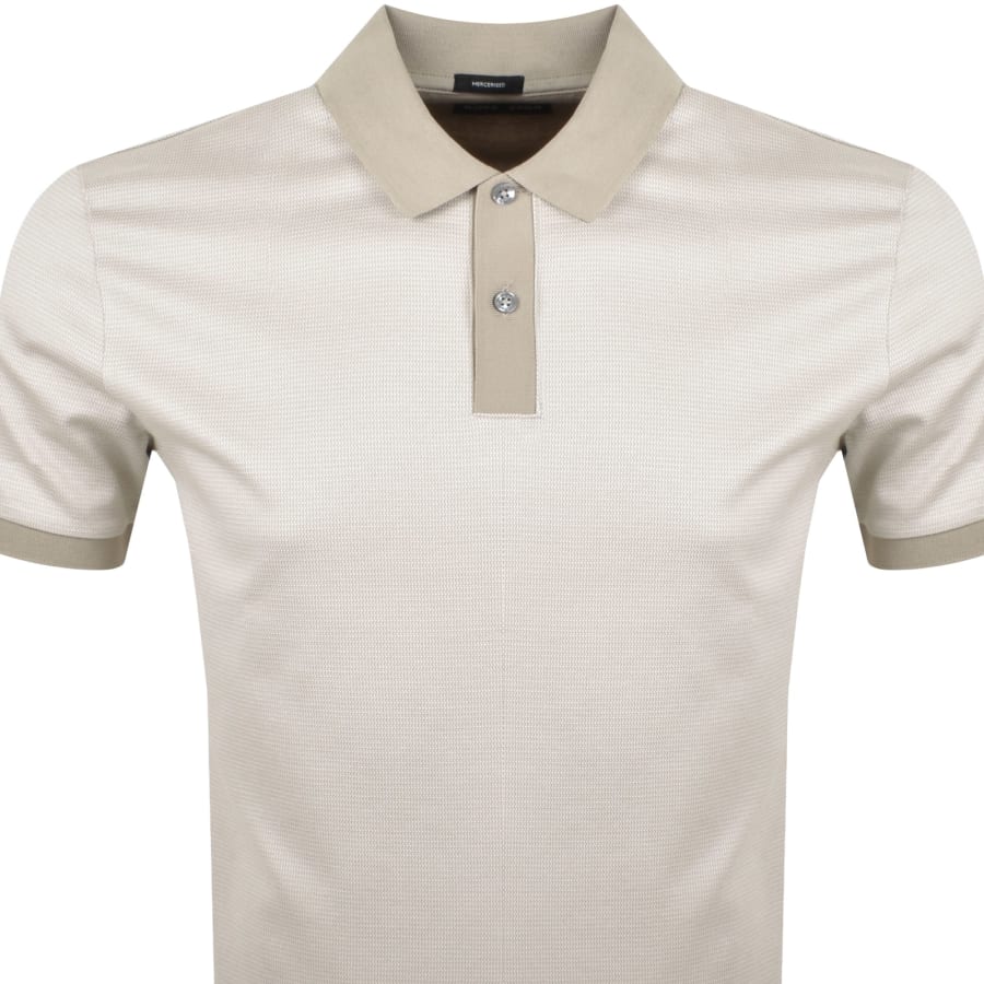 Tシャツ・カットソー BALLANTYNE Men Polo Shirts B2W08214L2094141 Beige Men's Beige Slim Fit Polo Collar T-Shirt - Wessi